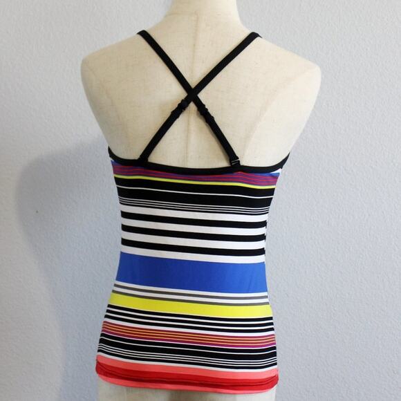 Striped Multi Colored Tankini Size XS - Picture 5 of 9
